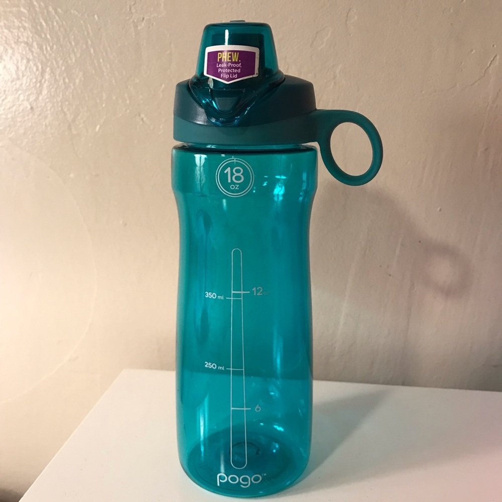 Pogo 18oz Teal Tritan Chug Plastic Kids Water Bottle